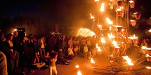 See Battersea Power Station Transformed Into A Fire Garden