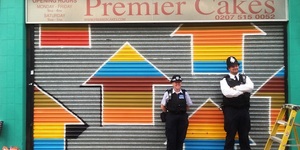 Street Artist Paints 46 Shop Shutters In 48 Hours
