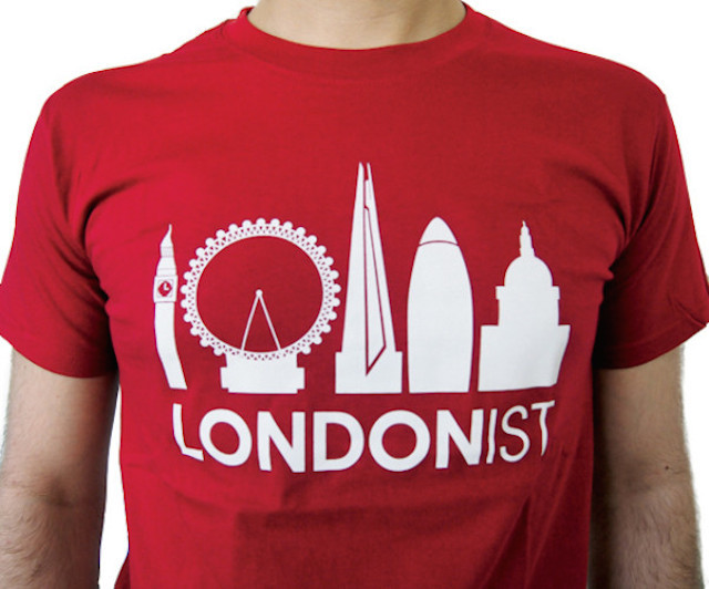 Londonist cardinal red t-shirt