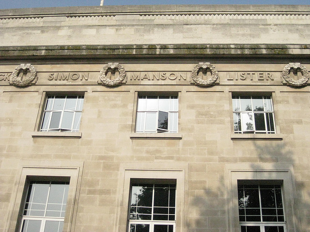 London School of Hygiene and Tropical Medicine (Camden): A treasure of a building combining art deco elegance with an improbably modern atrium and lecture hall. Look out for the swastikas in the library. Just turn up.