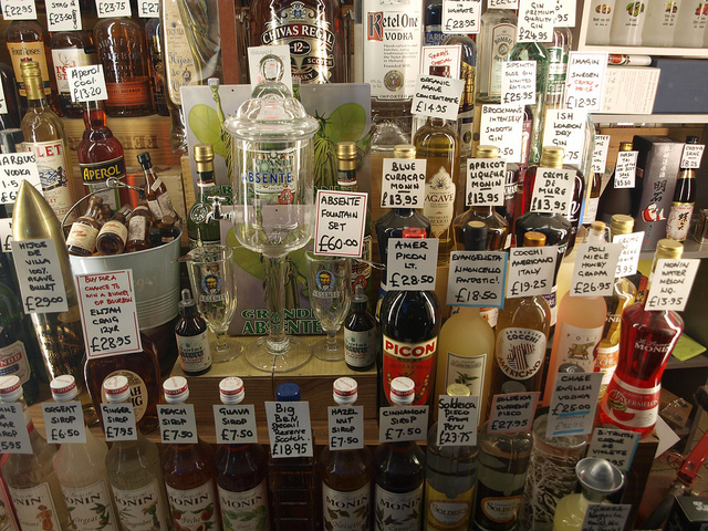 Gerry's Wines &amp; Spirits in Soho, by Past London.