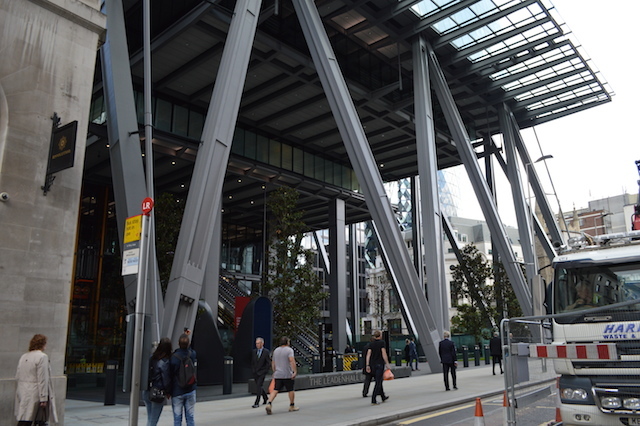 The seven-storey atrium from Leadenhall Street.