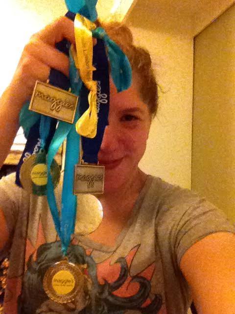 Mamfer and her medals