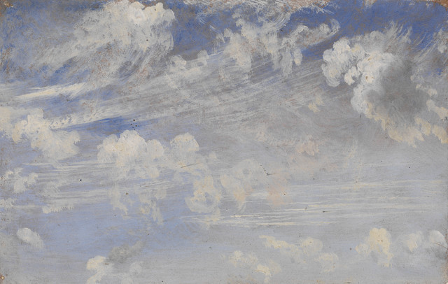784-1888

Oil painting
Study of Cirrus Clouds; Oil sketch of clouds by Constable, England, 19th century.
John (RA) Constable (1776-1837)
Great Britain
Ca. 1822
Oil on paper