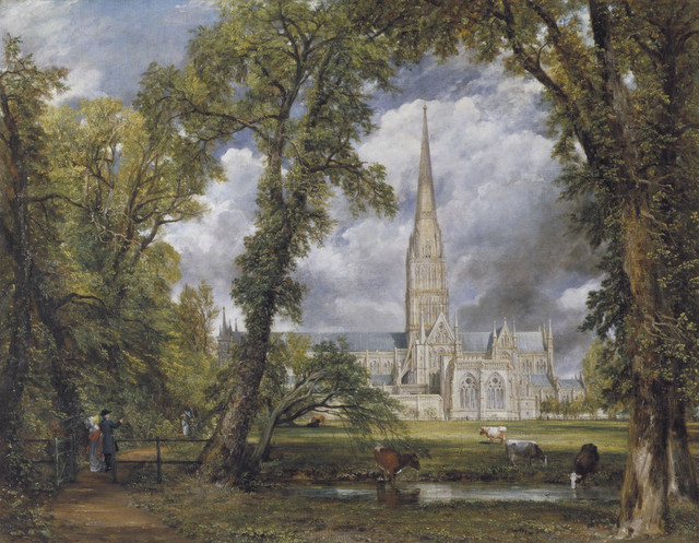 Salisbury Cathedral from the Bishop’s Ground, Oil on canvas 
John Constable
1823 
 © Victoria and Albert Museum, London 