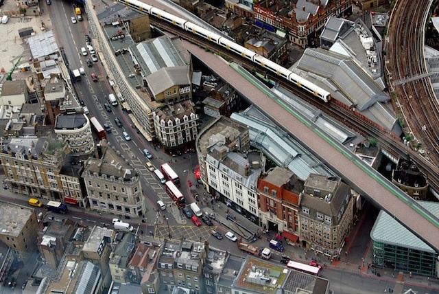 EZTD looks down into Borough Market from a vantage point up the Shard.