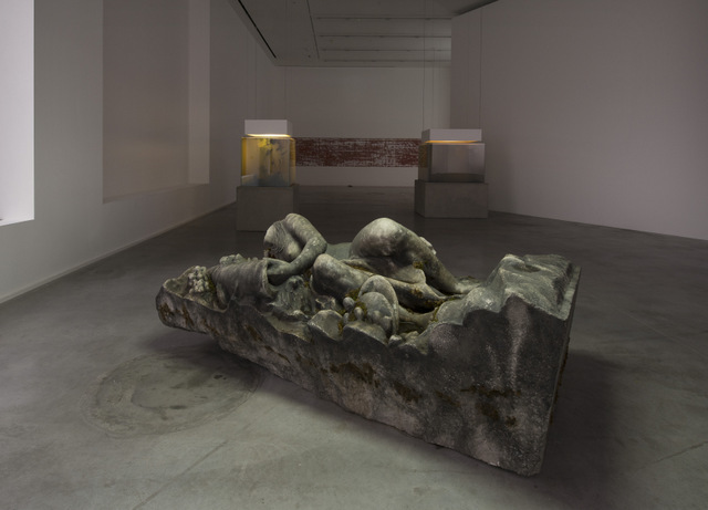 Installation view, 'Pierre Huyghe. IN. BORDER. DEEP', Hauser &amp; Wirth London, 2014 © Pierre Huyghe, courtesy the artist and Hauser &amp; Wirth. Photo: Hugo Glendinning