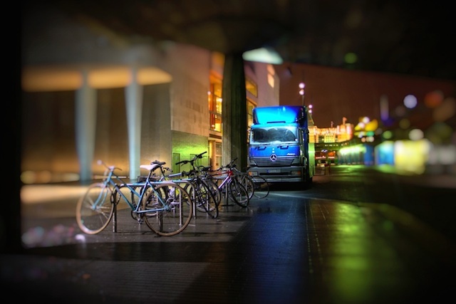 Night bikes. Photo by Dean Bedding.