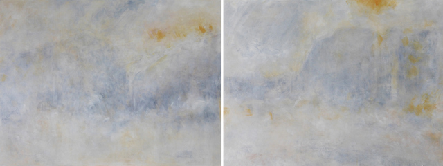 Richard Stone, there were fireworks in the sky (diptych), 2014. Image courtesy of the artist and Kristin Hjellegjerde