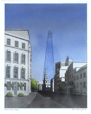 Bill Hanway shows the Shard melting into the sky.