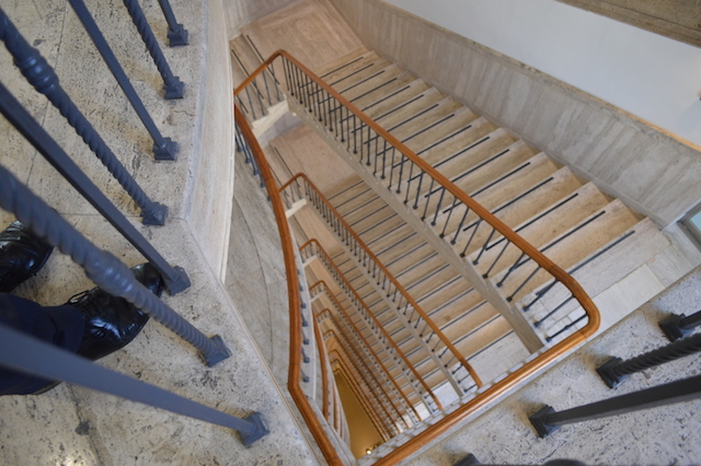 The main staircase inside the South East Building.