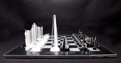 London chess set, by Karl Singporewala.