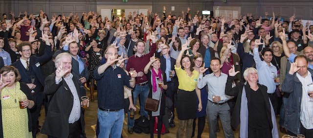 Over 300 people raise a Londonist 'L' in toast of our 10th birthday