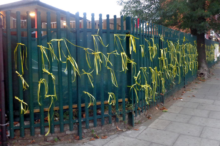 Outside a playschool on Uxbridge Road, Hanwell.