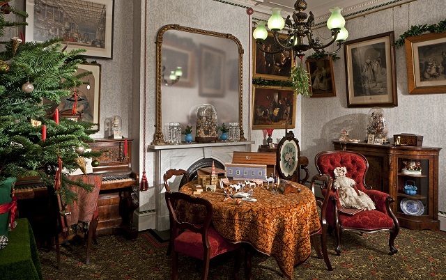 A drawing room in 1870. Photo Chris Ridley.