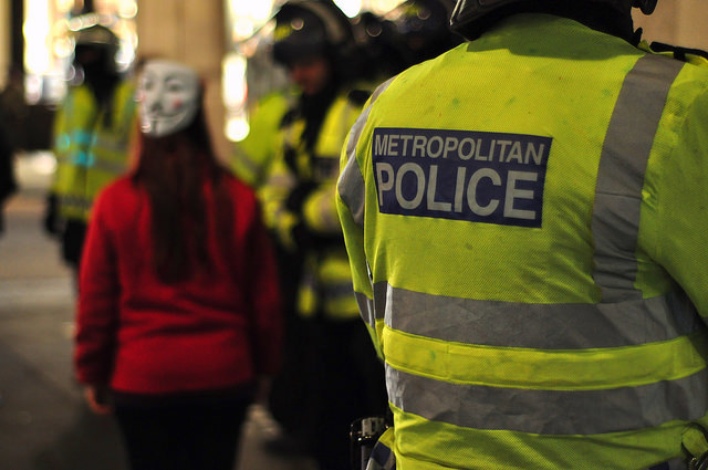A heavy police presence 