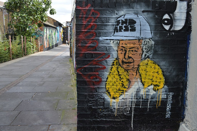Queen with hard hat by Matt Brown