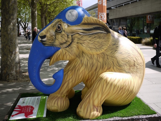 Rabbiphant, part of Southbank's 2010 Elephant Parade, a campaign to protect Indian elephants. Photo: Profuga74