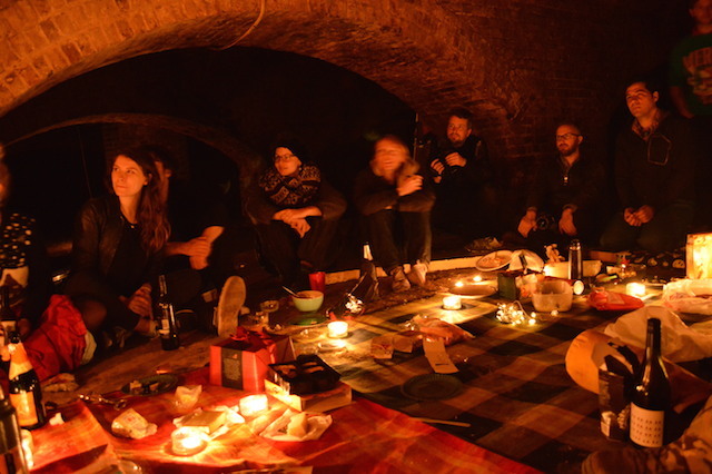 The cosy crowd.