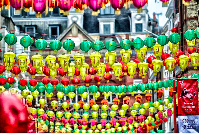 Hundreds of lanterns line the streets in Chinatown. Photo: Massimo Usai