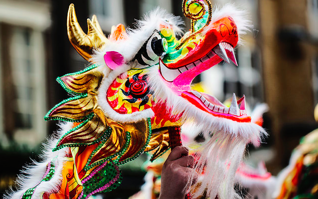 A colourful dragon. Photo: Paul Barber