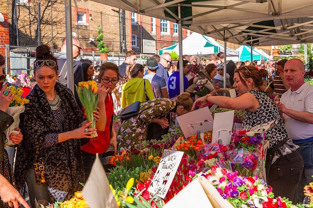 Columbia Road Flower Market in 2014. Photo: Joe Navin