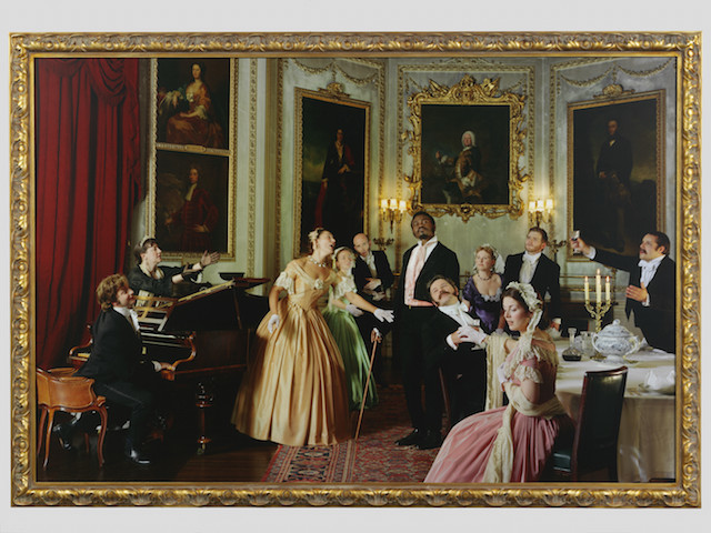 E.238-2013
Photograph
Diary of a Victorian Dandy: 19.00 hours; Photograph by Yinka Shonibare, 'Diary of a Victorian Dandy: 19.00 hours' from the series Diary of a Victorian Dandy, C-print, 1998, printed 2012
Yinka Shonibare (1962-)
Herefordshire
2012
C-type print