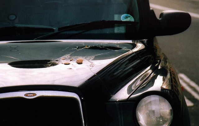 An egged black cab. Photo: DB007 (2007)