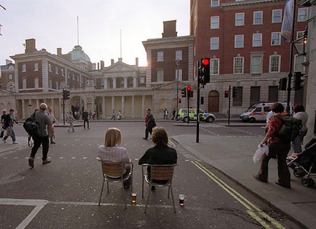 At the Stop The War march on Whitehall. Photo: IanMH (2004)