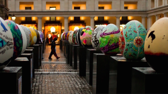 In 2012, the Big Easter Egg Hunt took place. Around 200 artists, celebrities and designers created and painted metre high fibreglass eggs which were scattered across London, with the public given 40 days to find them. Photo: Natalie Clarke (2012)