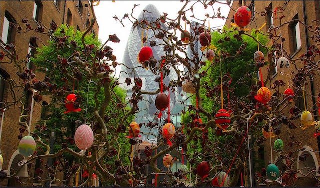The Easter Tree in the City of London. Photo: Patrizia Ilaria Sechi (2014)