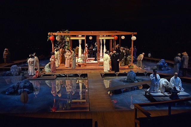 David Roger's evocative set for Madam Butterfly. Picture by Paul Sanders.