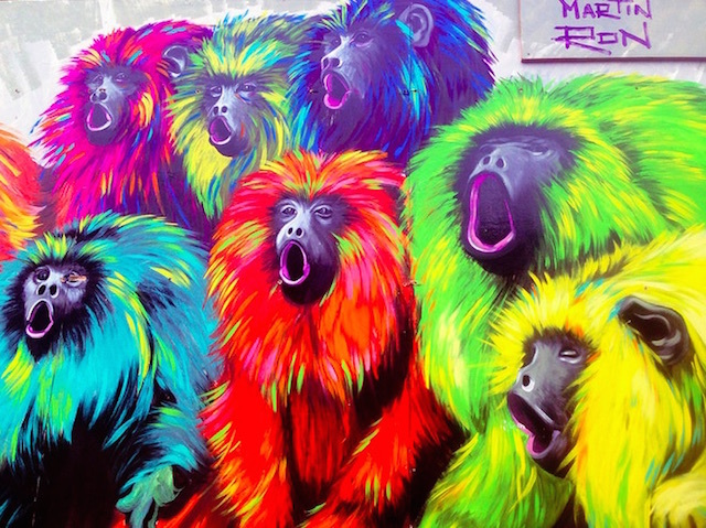 Howler monkeys by Martin Ron in Spitalfields. Photo: Theodora Evripidou (2014)