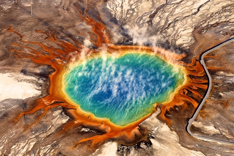 Yellowstone National Park's Grand Prismatic Spring always makes for a good image. Copyright Jassen Todorov.