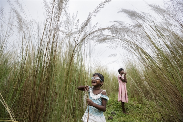 This is part of a heartwarming story of two sisters who regained their sight after being born blind.  Copyright Brent Stirton.