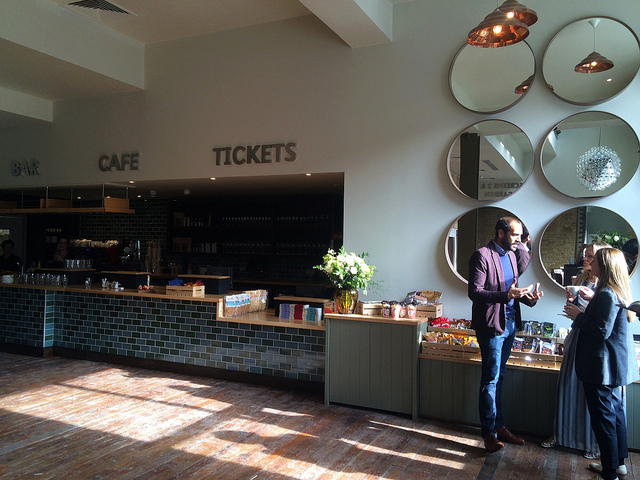The cinema has a light-filled, triple-height foyer.