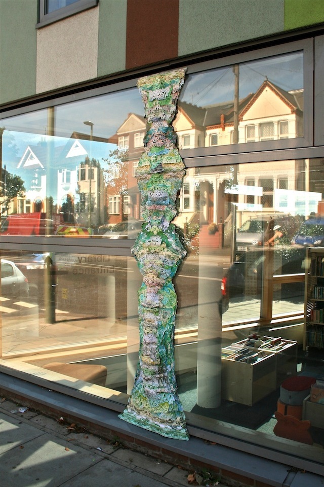 Add To A Giant Map Of North Finchley At Paper Collage Exhibition