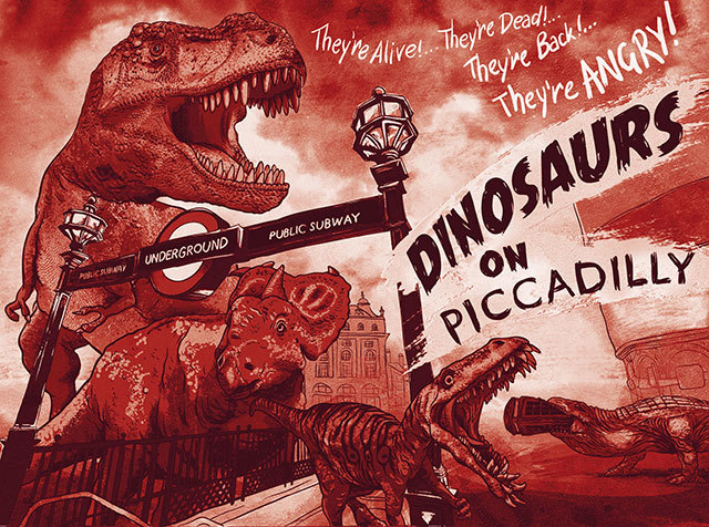 Cat Neligan, Dinosaurs On Piccadilly