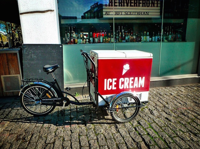 Ice cream bike on South Bank. Photo: Kathy Archbold (2014)