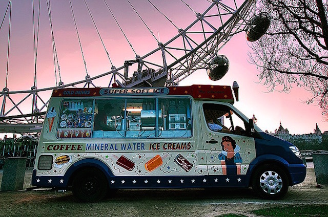 Ice creams by the London Eye. Photo: Ray Wise (2009)