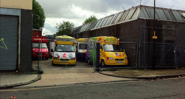 Where the ice cream vans live. Photo: Siddharth Khajuria (2010)
