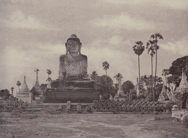 A colossal statue of Buddha in Burma (Myanmar). Collection of Charles Isaacs &amp; Carol Nigro. 