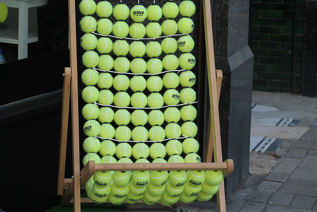 Reckon this deckchair at Wimbledon is actually comfortable? Photo: Philomena Plunkett (2015)