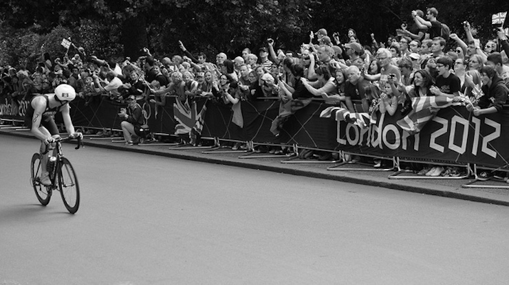 Alistair Brownlee at London Olympic Men's Triathlon Final in Hyde Park. Photo: Darren Johnson (2012)
