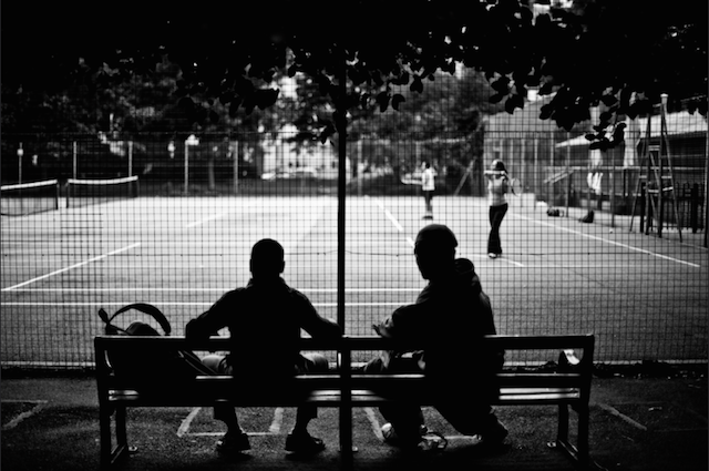 (Not) watching tennis, Lincoln's Inn Fields. Photo: Gary Kinsman (2009)