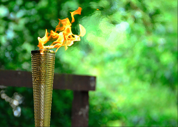 The Olympic Torch in Barking Park. Photo: Pallab Seth (2012)