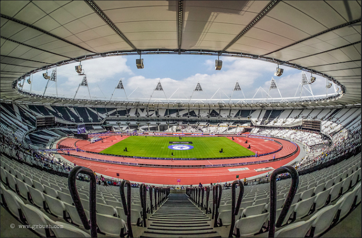 Expansive Olympic Stadium. Photo: Grant Bush (2013)