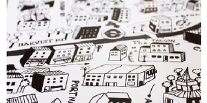 A Hand-Drawn Map Of Queen's Park