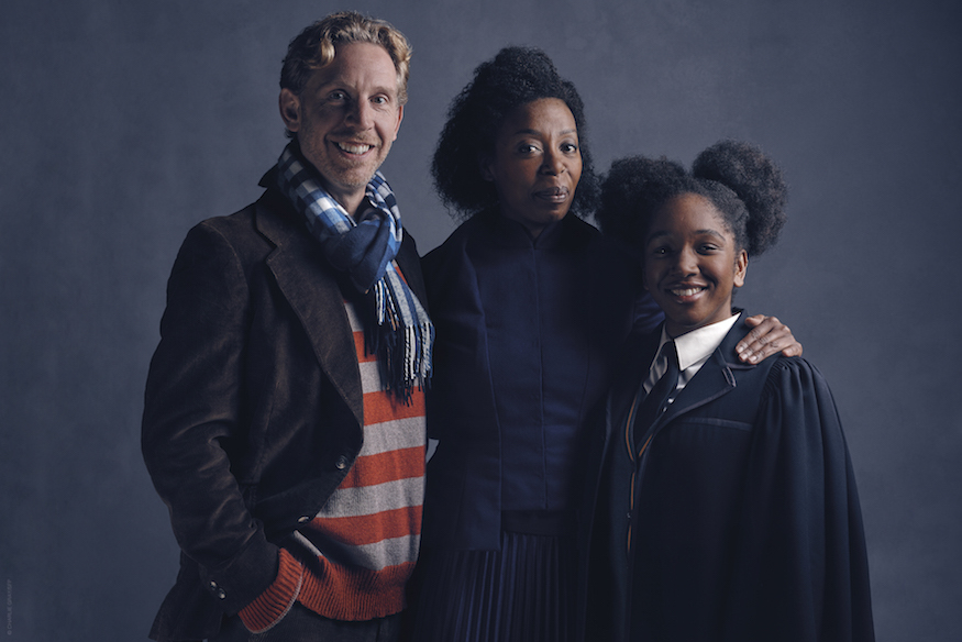 l-r Ron Weasley (Paul Thornley), Hermione Granger (Noma Dumezweni), Rose Granger-Weasley (Cherrelle Skeete)