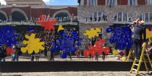 Famous Designer Paints Over Huge Covent Garden Mirrors
